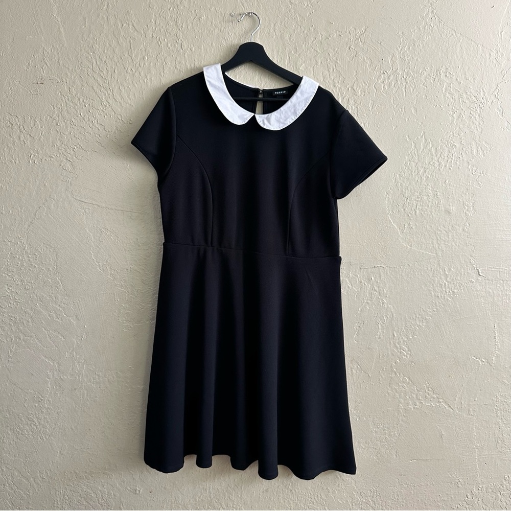 torrid Black Mini Dress with White Peter Pan Collar